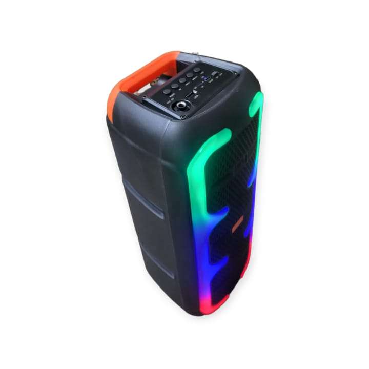 CS-4408 RGB Bluetooth Speaker with Microphone Line In USB &amp; Micro SD Card Playback + FM Radio...
