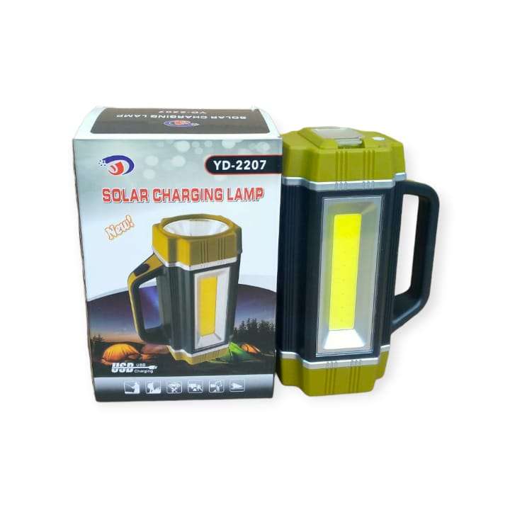 FA-2207 Load shedding Solar Powered Flashlight With COB + LED