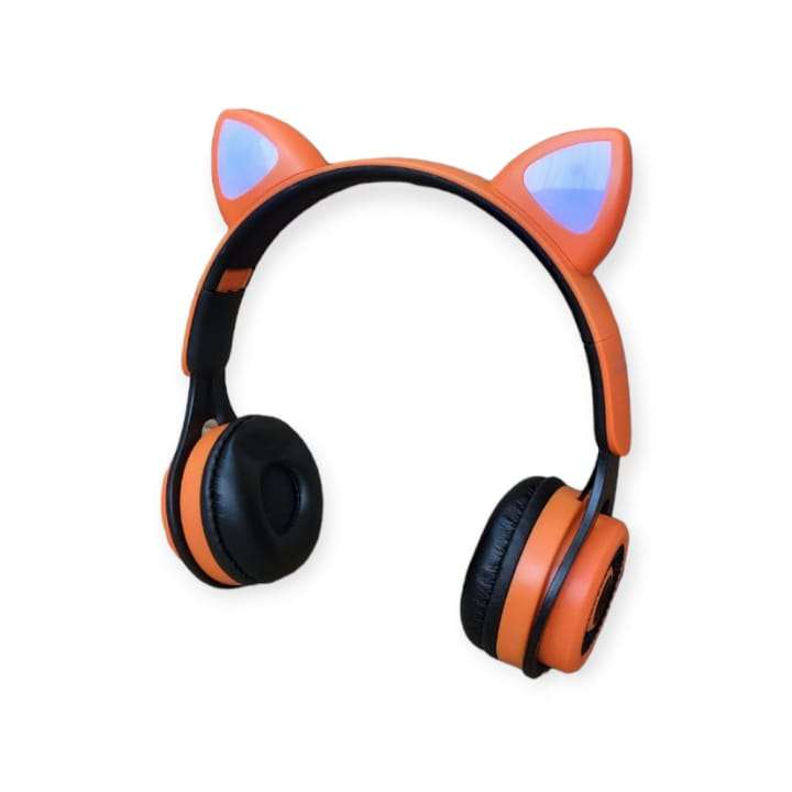XY227 Foldable Cat Ear Bluetooth 5.0 Headset FM Radio Micro SD Card Slot