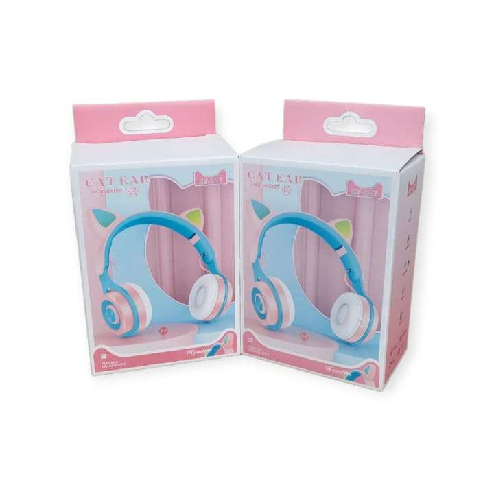 XY227 Foldable Cat Ear Bluetooth 5.0 Headset FM Radio Micro SD Card Slot