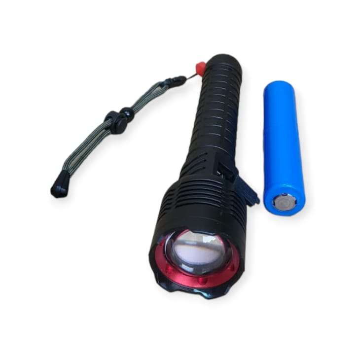 Aerbes AB-SD06 Rechargeable Telescopic Flashlight With Hammer And USB Port 30W