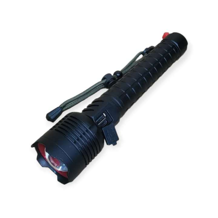 Aerbes AB-SD06 Rechargeable Telescopic Flashlight With Hammer And USB Port 30W