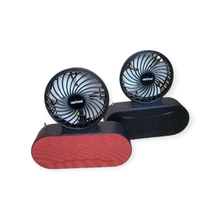 Aerbes AB-SD16 Solar Powered Bluetooth Speaker Flashlight With Mini Fan
