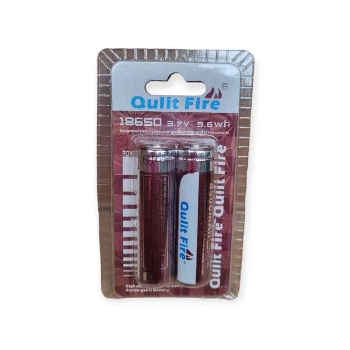 FA-18650-2 Dual Rechargeable Li-on 9.6W Qulit Fire Battery 4500mah 3.7V