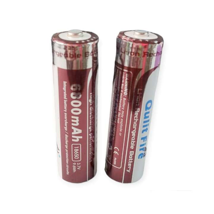 FA-18650-12A Single Rechargeable Li-on 9.6W Qulit Fire Battery 6800mah 3.7V