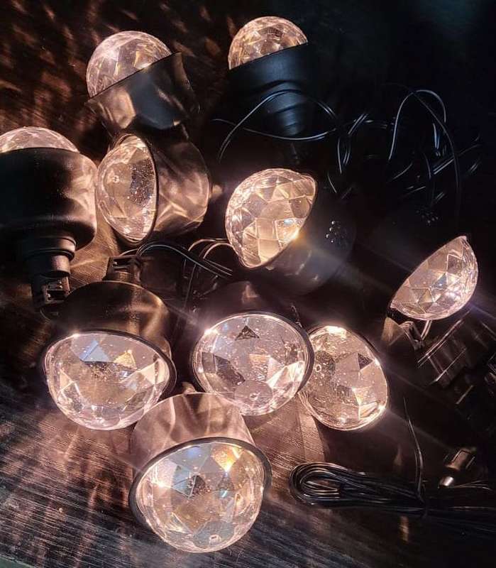 FA-DC6887T Solar Garden Ambient String Lights 2 In 1 Color Warm White+ RGB