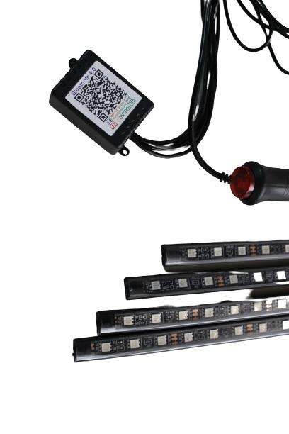 Aerbes AB-Q528 RGB 5050 SMD DuoCo Strip App Car Atmosphere 10W LED Lamp