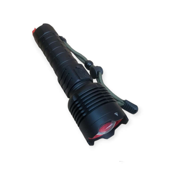 Aerbes AB-SD07 Rechargeable Telescopic Flashlight With Hammer And USB Port  30W