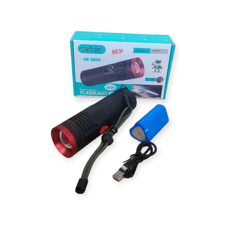 Aerbes AB-SD05 Multi-Functional LED Flash Light 30W 1200lm Type C Charging