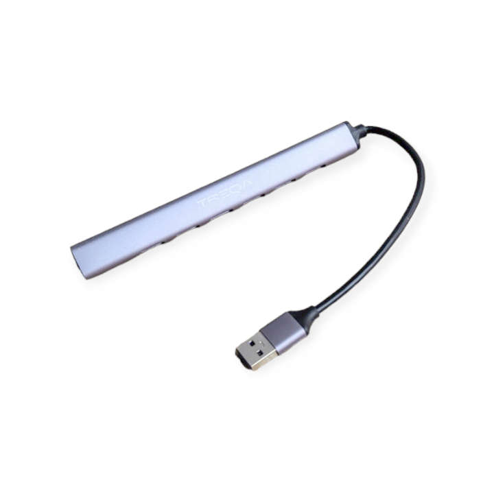 Treqa USB-730 Aluminum 7 Ports USB 3.0 Hub