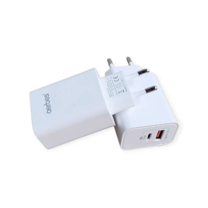 Aerbes AB-SJ20 PD 30W + QC3.0 USB Smart Travel Charger