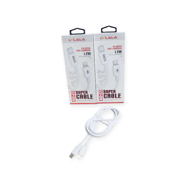 Lylala LY-09 PD 25W To Lightning Super Fast Charging Cable 1.2M