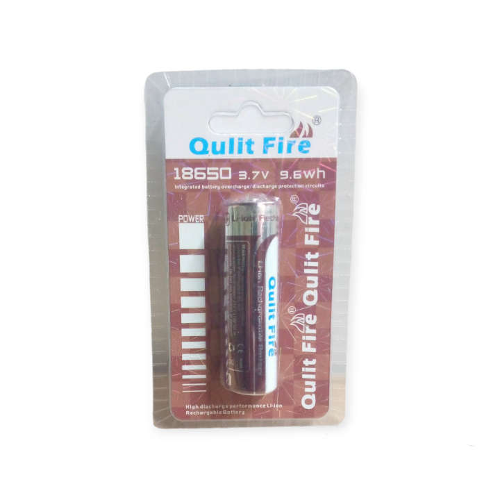 FA-18650-12A Single Rechargeable Li-on 9.6W Qulit Fire Battery 6800mah 3.7V