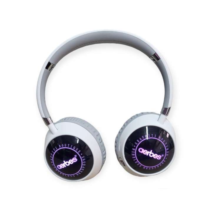 Aerbes AB-ER10 Over Ear Bluetooth Headphones With LED Light