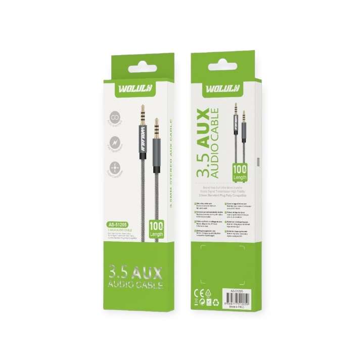 Wolulu AS-51205 Anti-knot 3.5mm Aux Cable 1M