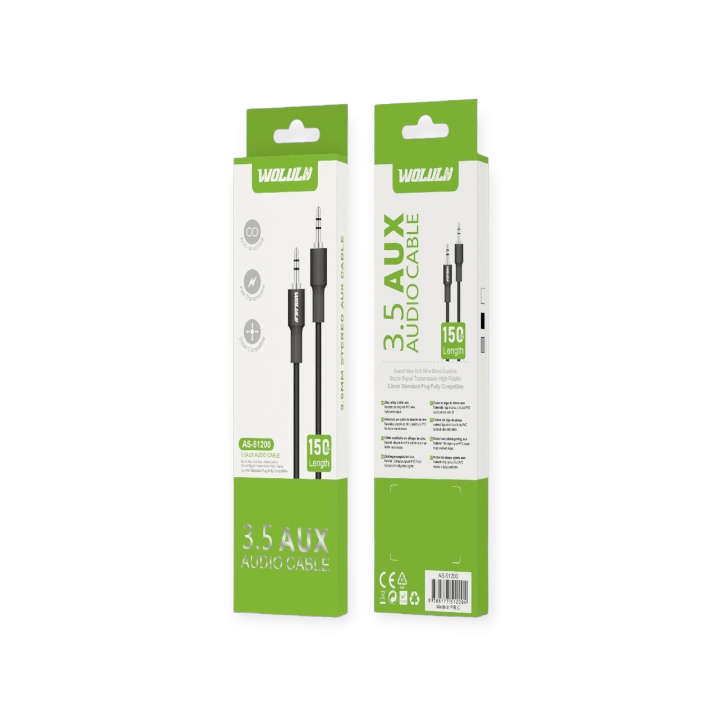 Wolulu AS-51200  Auxiliary Cable 3.5mm 1.5m