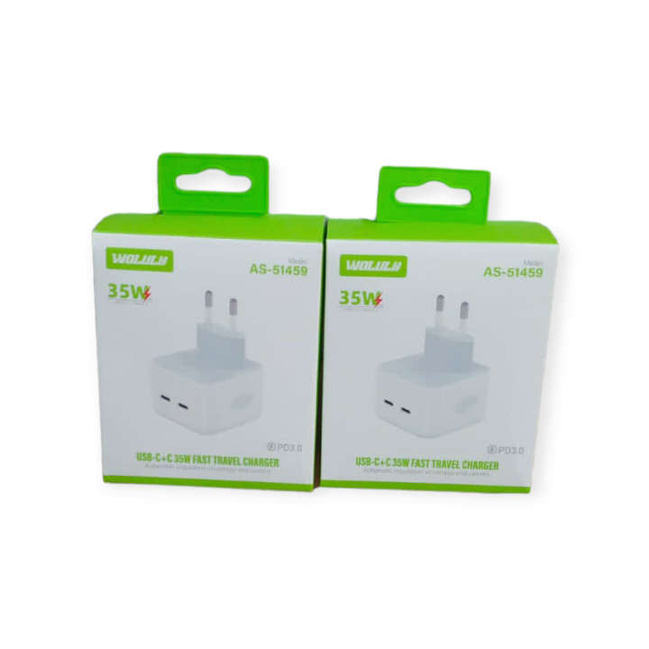 Wolulu AS-51459 Dual PD 35W 3.0 Wall Charger