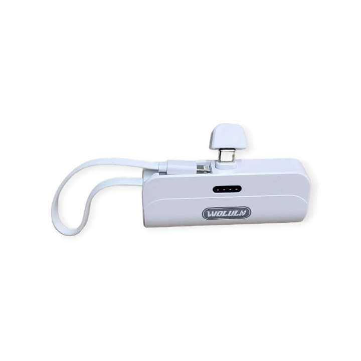 Wolulu AS-50321 Mini 8000Mah Power Bank With Type C And Lightning Pin