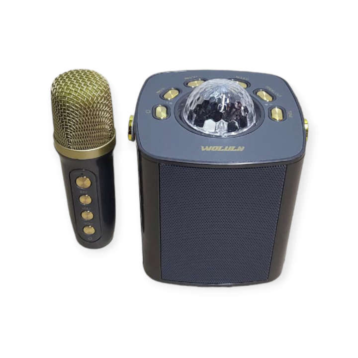 Wolulu AS-50199 Wireless Bluetooth Karaoke Speaker With Microphone + RGB Mini Magic Ball Light