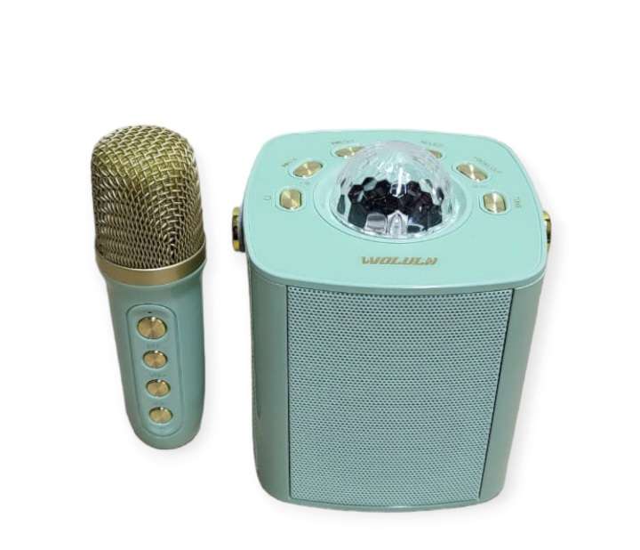 Wolulu AS-50199 Wireless Bluetooth Karaoke Speaker With Microphone + RGB Mini Magic Ball Light