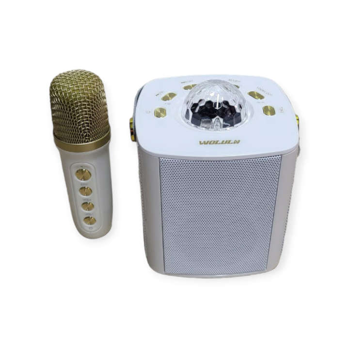 Wolulu AS-50199 Wireless Bluetooth Karaoke Speaker With Microphone + RGB Mini Magic Ball Light
