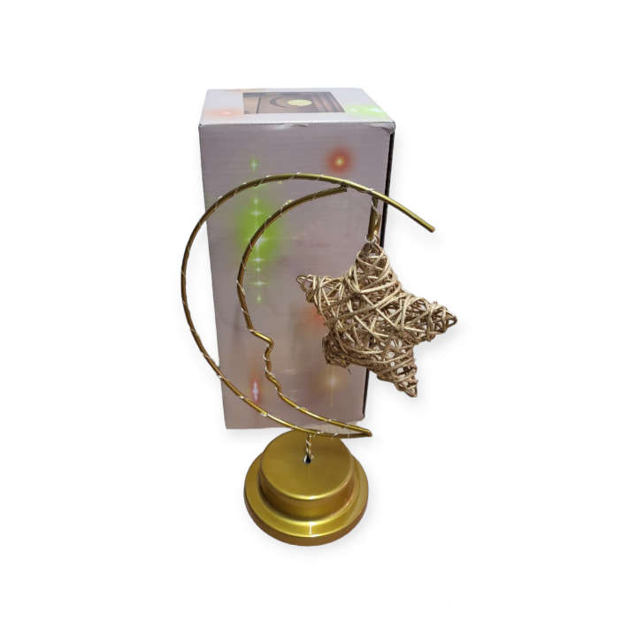 Battery Operated Star Quarter Moon Light Warm White