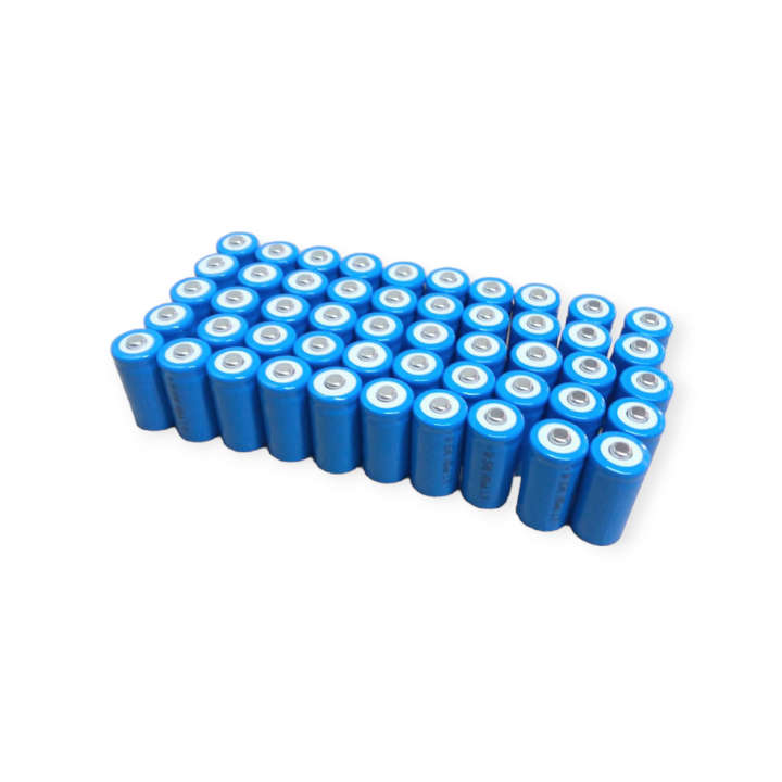 GH 16340 1400mah Rechargeable Lithium Battery Point Head 3.7V Pack Of 50