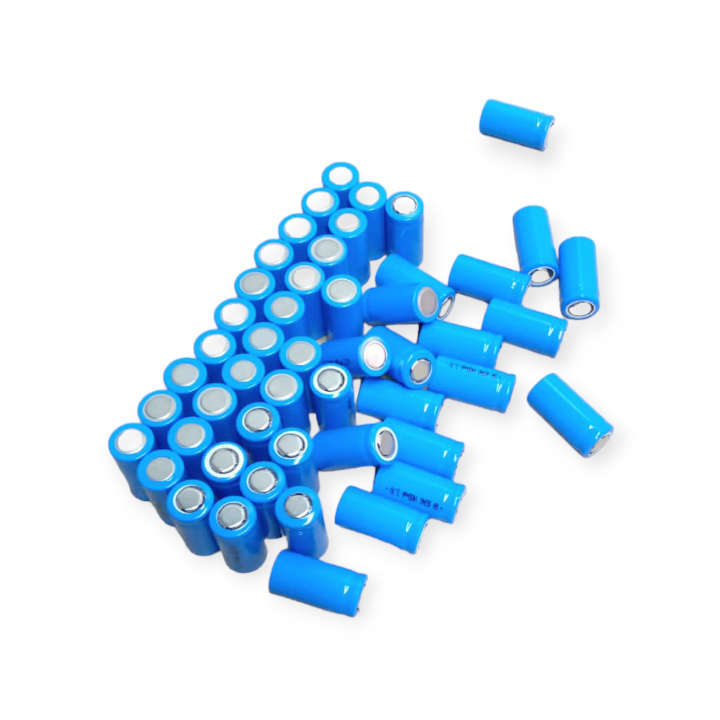 GH 16340 1400mah Rechargeable Lithium Battery Flat Head 3.7V Pack Of 50
