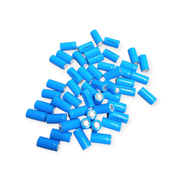 GH 16340 1400mah Rechargeable Lithium Battery Flat Head 3.7V Pack Of 50