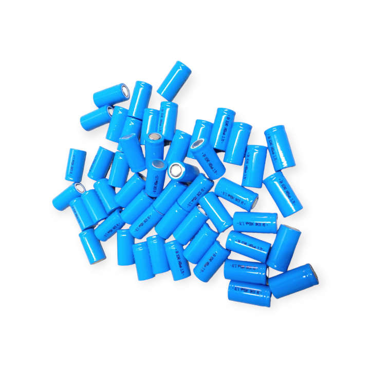 GH 16340 1400mah Rechargeable Lithium Battery Flat Head 3.7V Pack Of 50