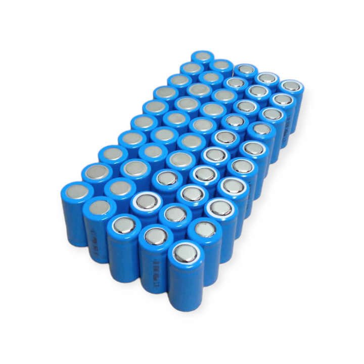 GH 16340 1400mah Rechargeable Lithium Battery Flat Head 3.7V Pack Of 50