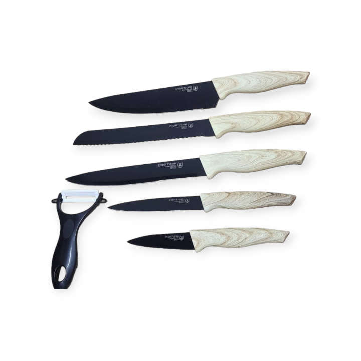 GM Bear 1831413 Wooden Kitchen Knife Set 6pcs