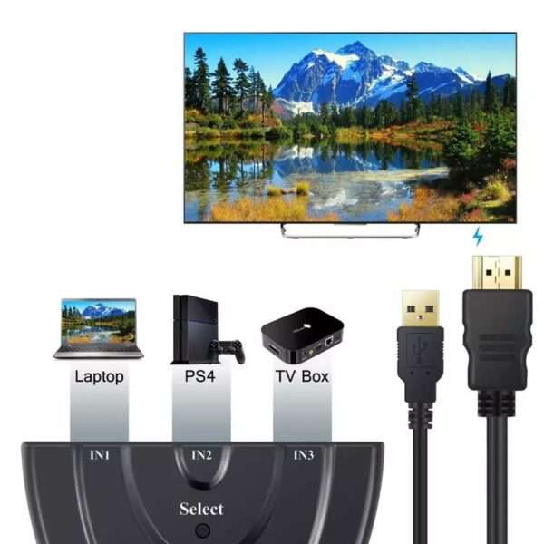 SE-LH3-1 HDMI Switch 1080P 3-in-1 Switcher
