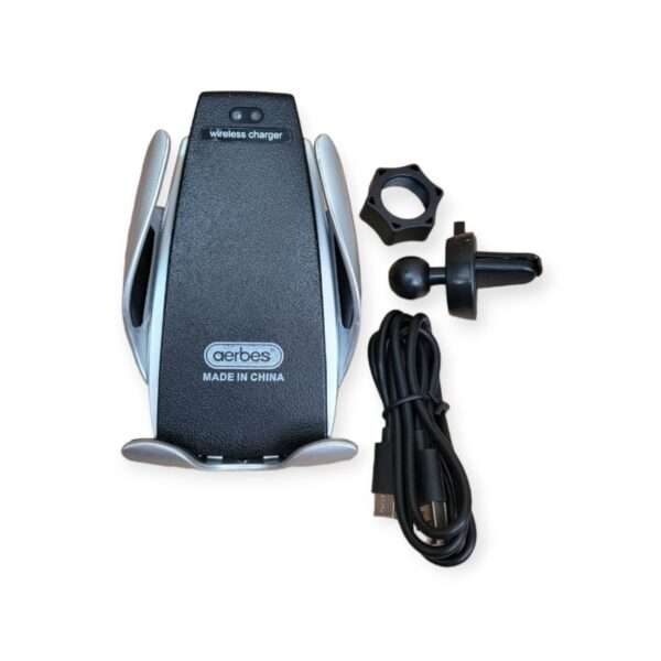 Aerbes AB-SJ15 QI Wireless Car Charger And Phone Holder With 360° Rotation