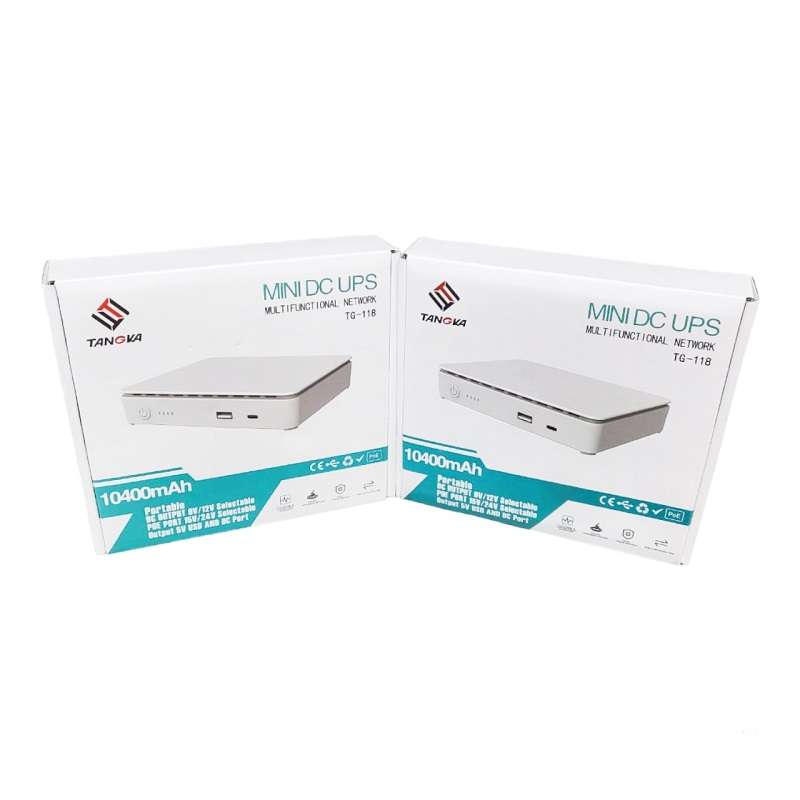 TG-118 Mini DC 10400maH UPS Battery Backup For Router And Support POE 35W