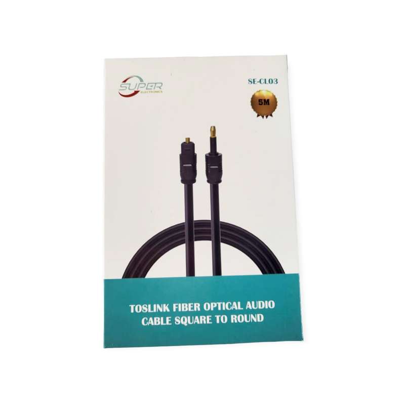 SE-CL03 Optical Fiber Audio Cable Square Port To Round Port 5M