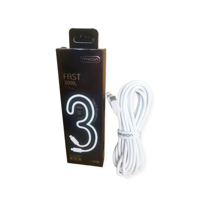 Treqa CA-8084 Type C To Lightning 3 Meter Cable