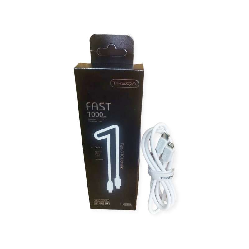Treqa CA-8064 Type C to Lightning Pin 1M Cable