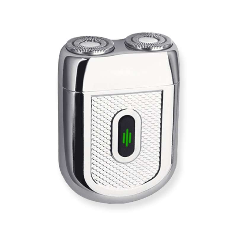USB Rechargeable Portable Rotary Double-head Hair Shaver