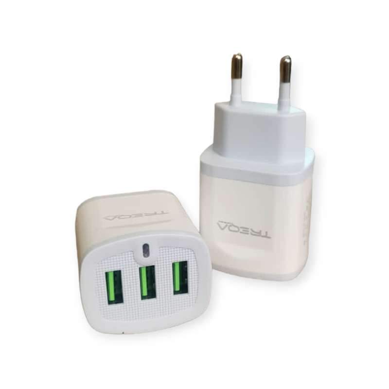 Treqa CH-623 3 Port USB Charger 3.1A