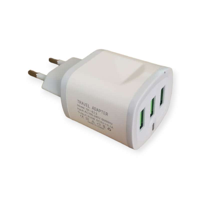 Treqa CH-623 3 Port USB Charger 3.1A