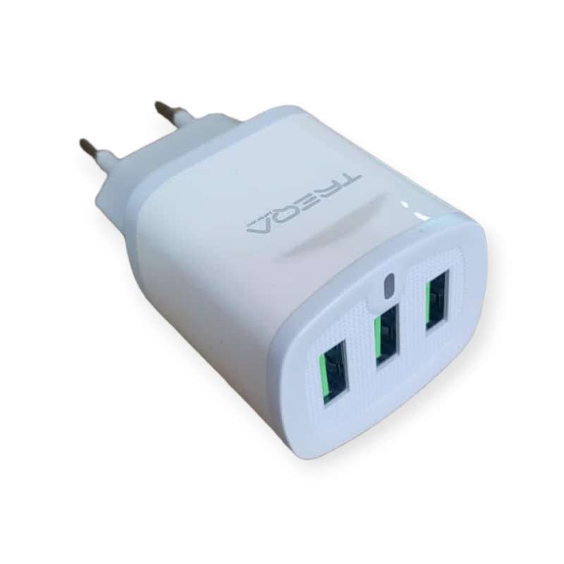 Treqa CH-623 3 Port USB Charger 3.1A