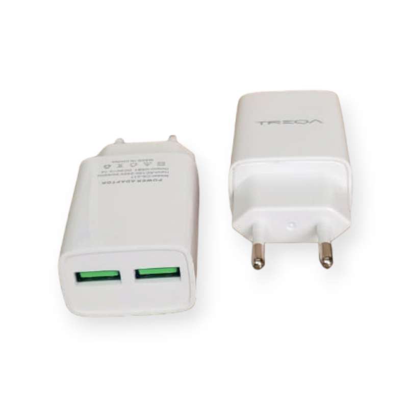 Treqa CS-217 Dual Port USB Charger 3.1A