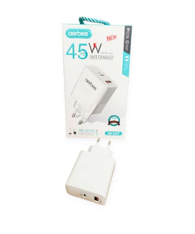 Aerbes AB-SJ27 PD45W + QC3.0 18W USB Wall Fast Charger