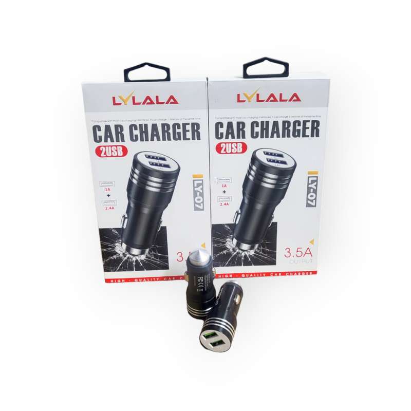 Lylala LY-07 Dual USB Car Charger 1A + 2.4A