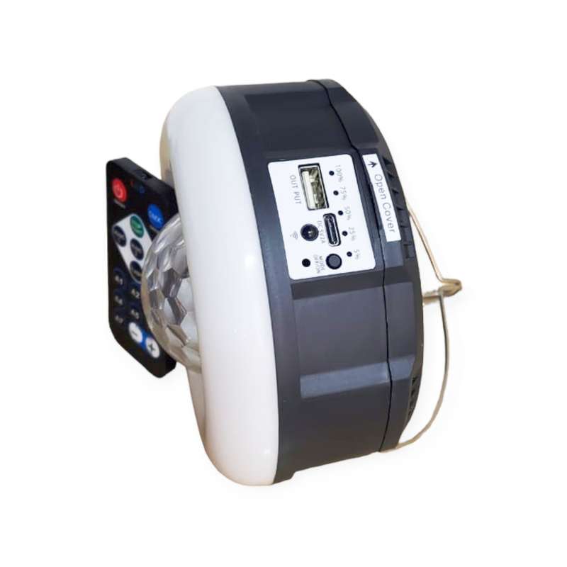 FA-XKL-A5P Solar Powered RGB Remote Controlled Camping Party Light With Hook