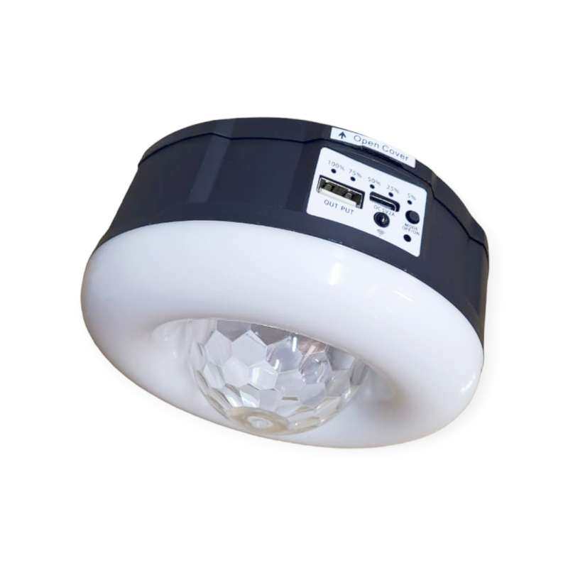 FA-XKL-A5P Solar Powered RGB Remote Controlled Camping Party Light With Hook
