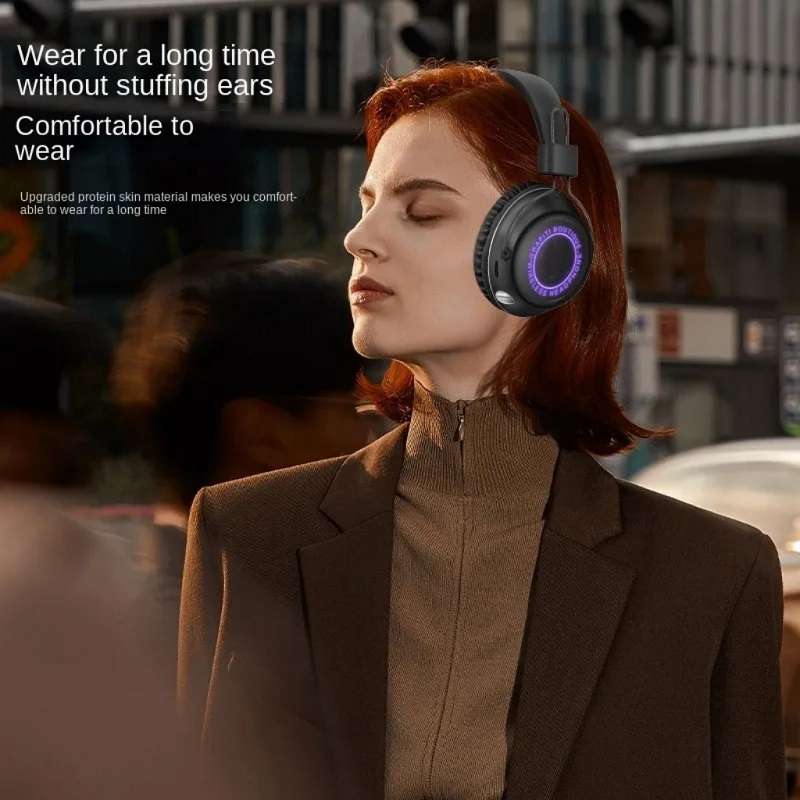 Aerbes AB-EJ20 Wireless Bluetooth 5.3 Headphone With LED Light