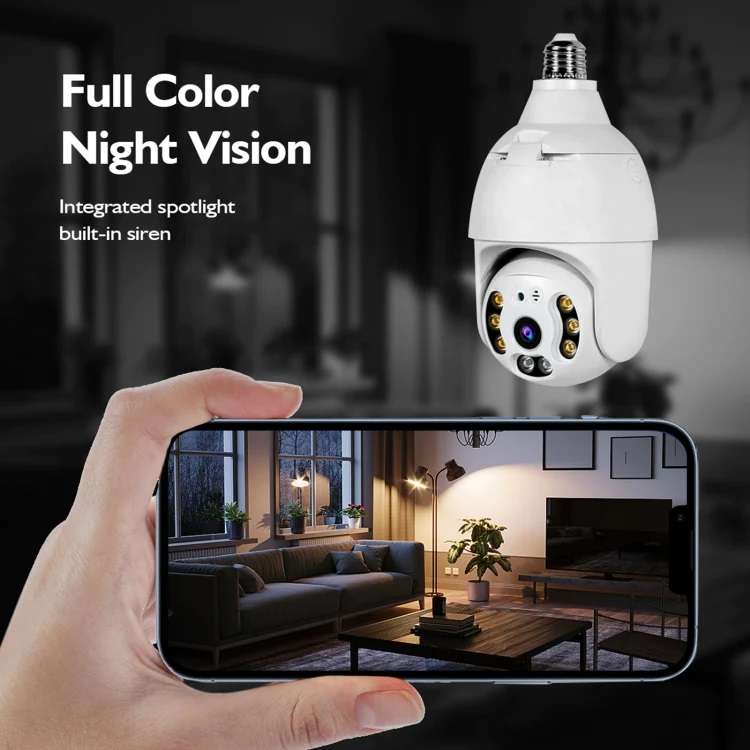 XF0531 WiFi Surveillance Camera 360 Degree Smart HD Bulb Type Lamp Head
