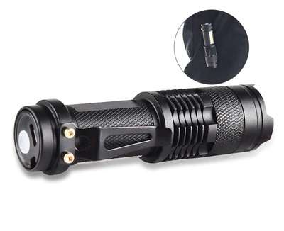 FA-801 Power Style Rechargeable Mini Flashlight COB + LED